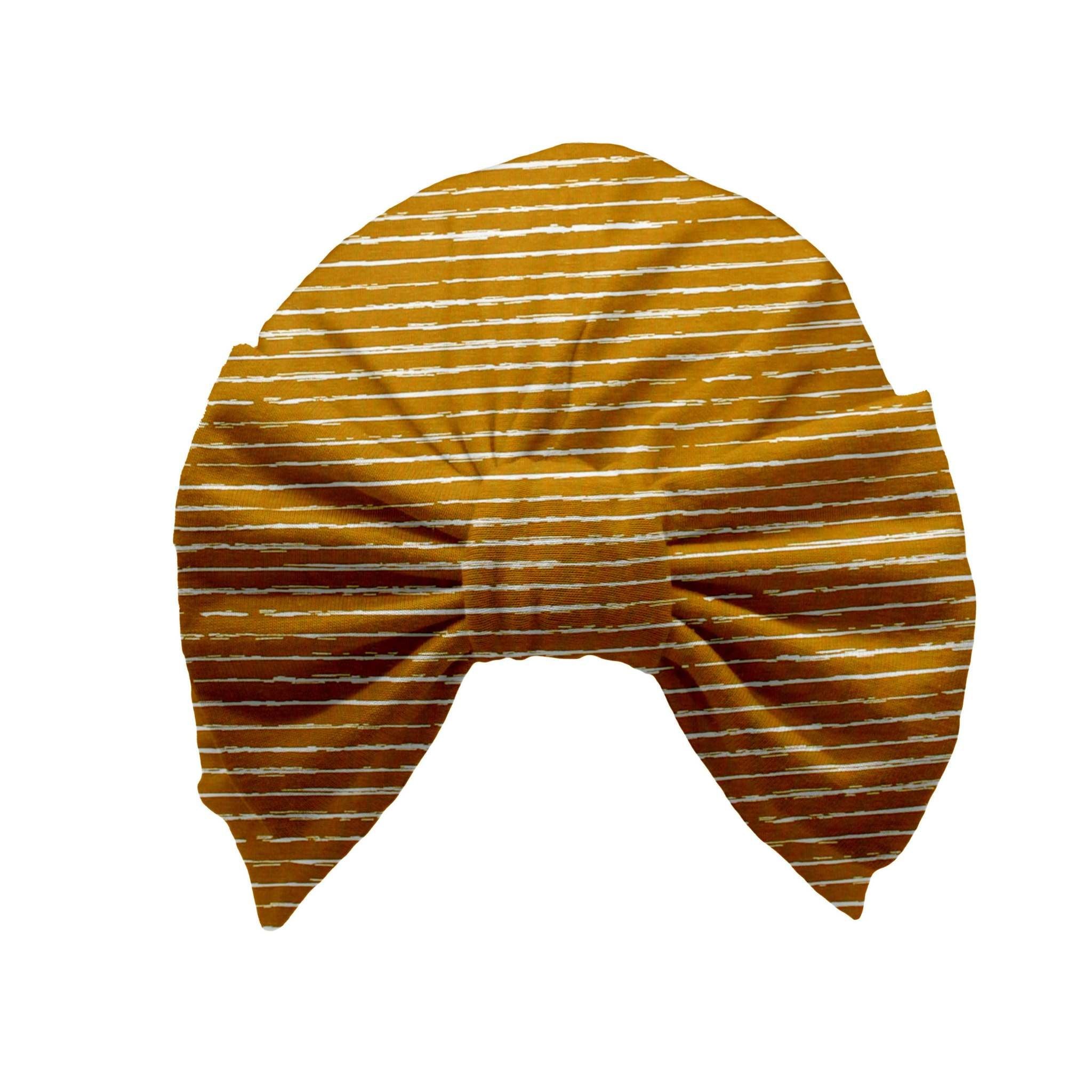 Turbanmütze „painted lines, senf“