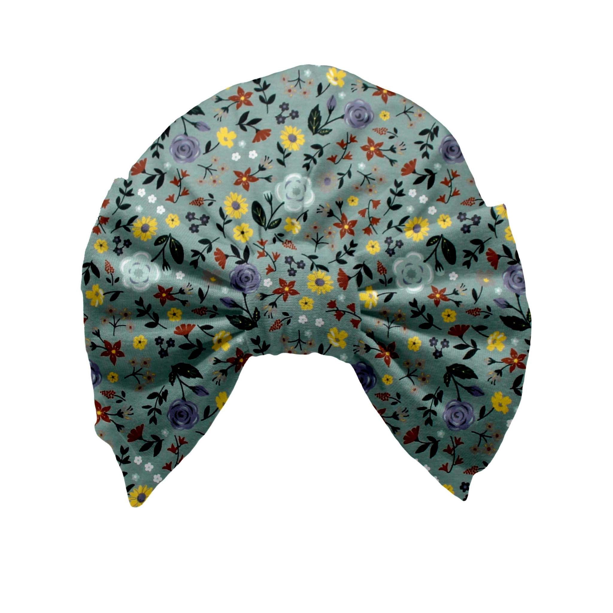 Turbanmütze „Sommerwiese, altgrün“