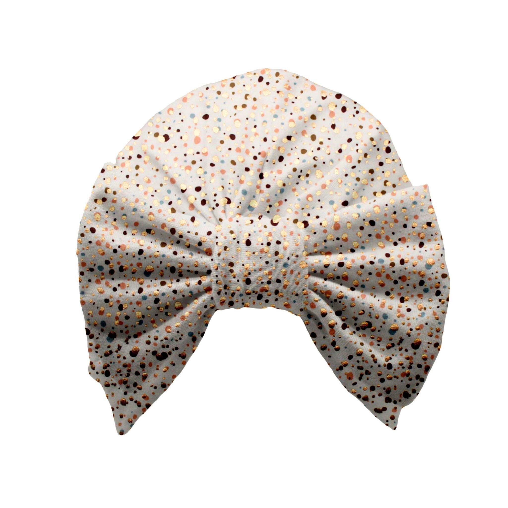 Turbanmütze „Sprenkel, gold“