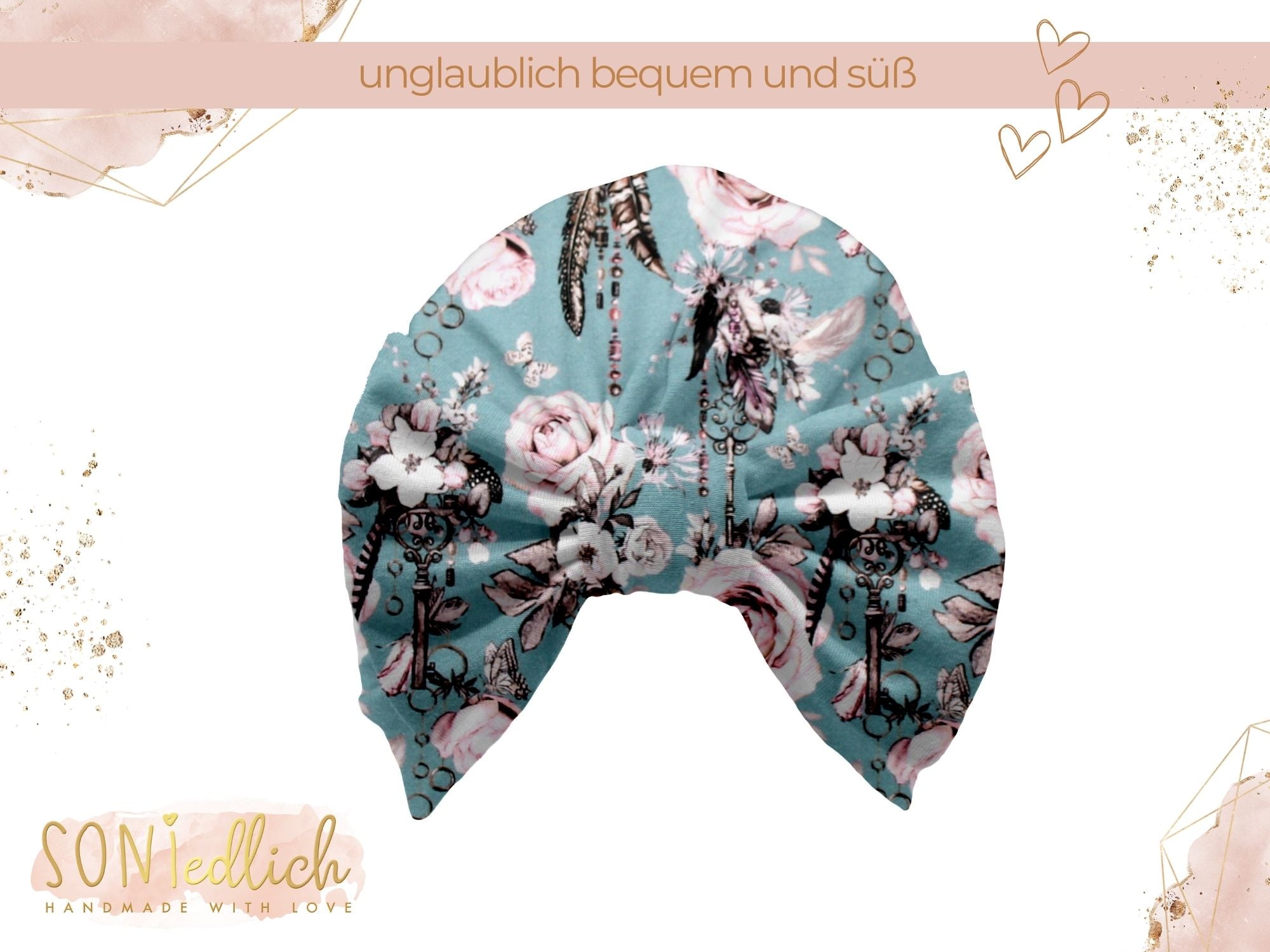 Turbanmütze „sweet keys“ Ansicht