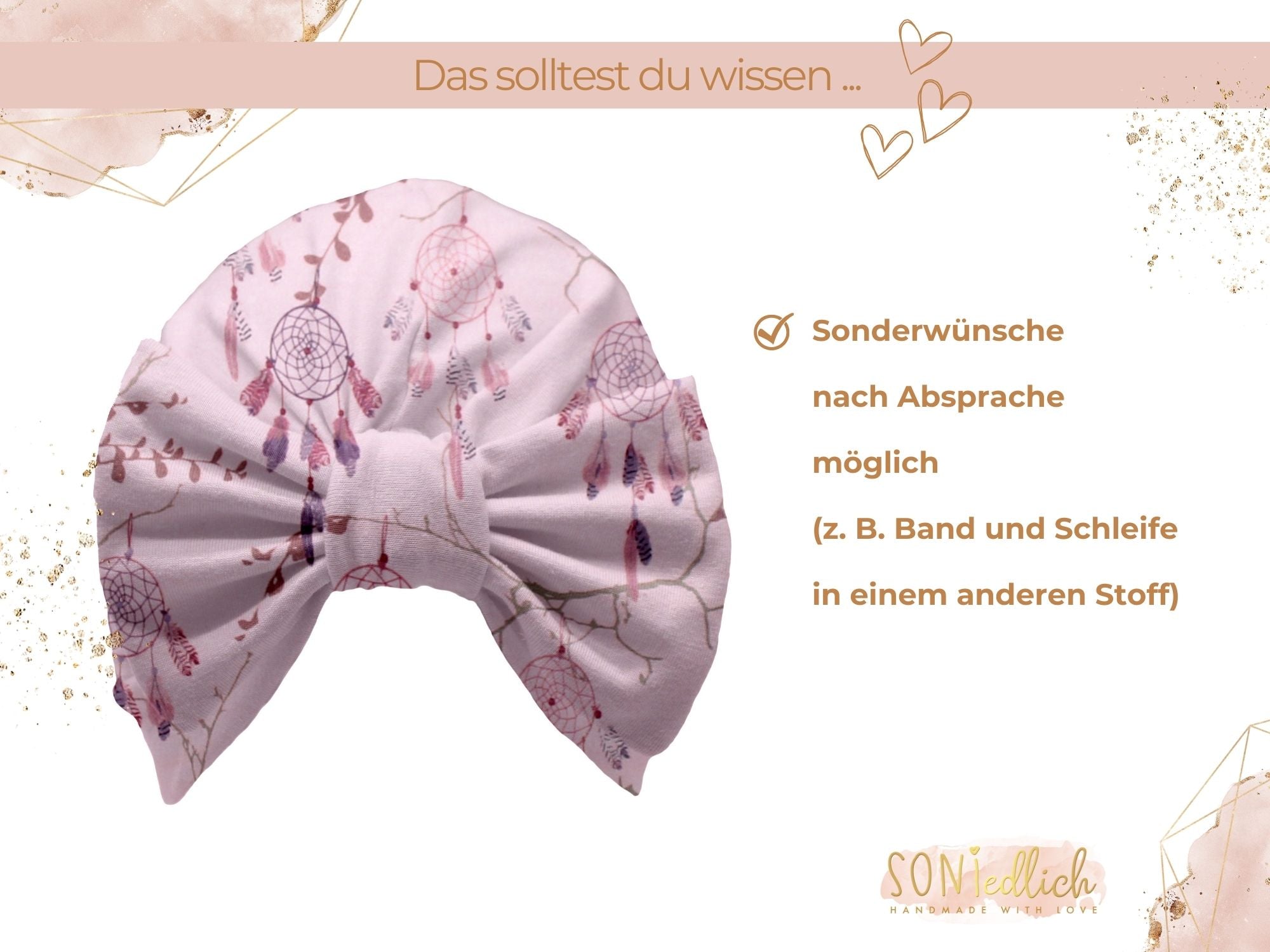Turbanmütze „Traumfänger“ Sonderwünsche