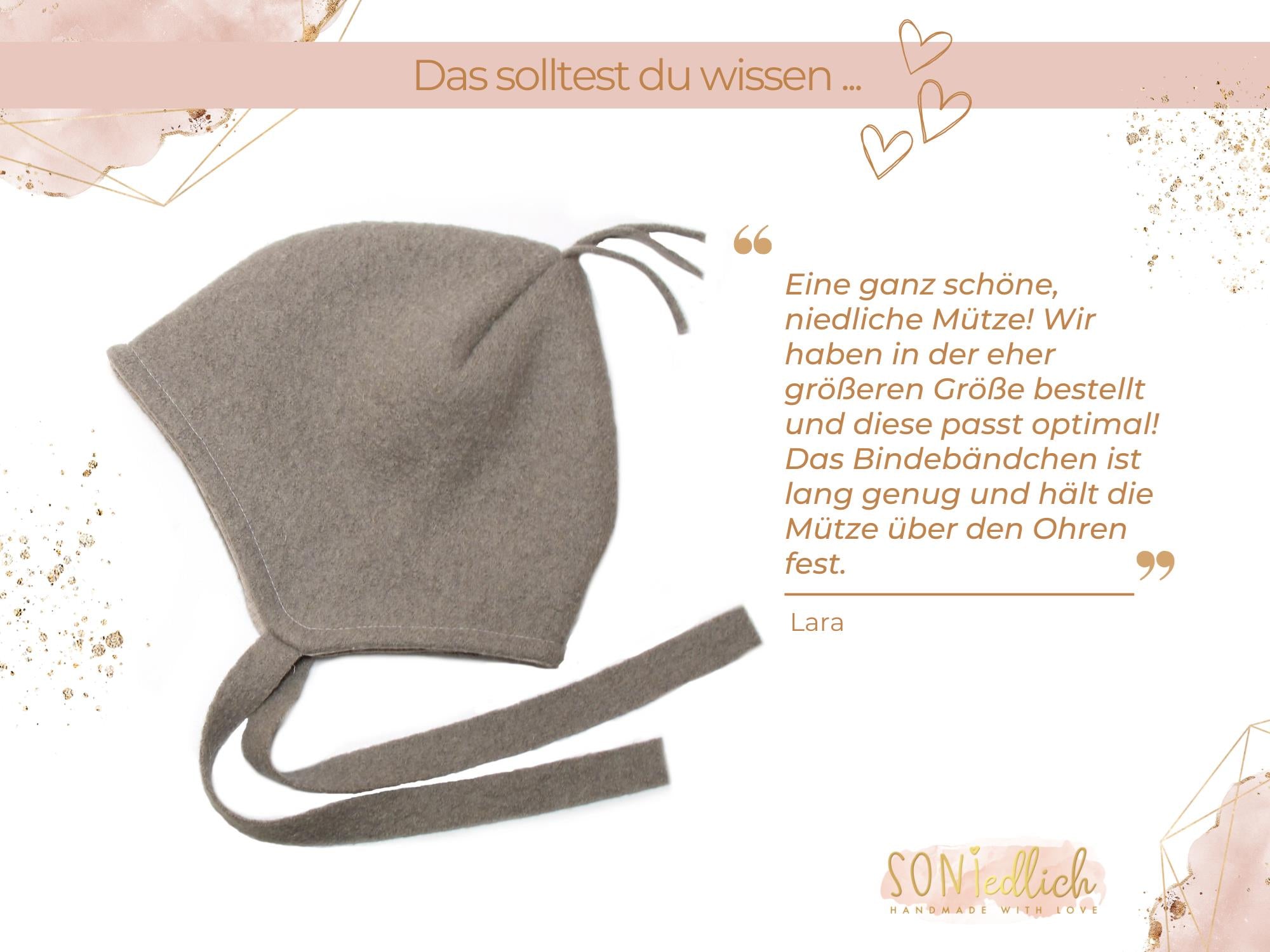 Walkmütze für Babys und Kinder, Bewertung