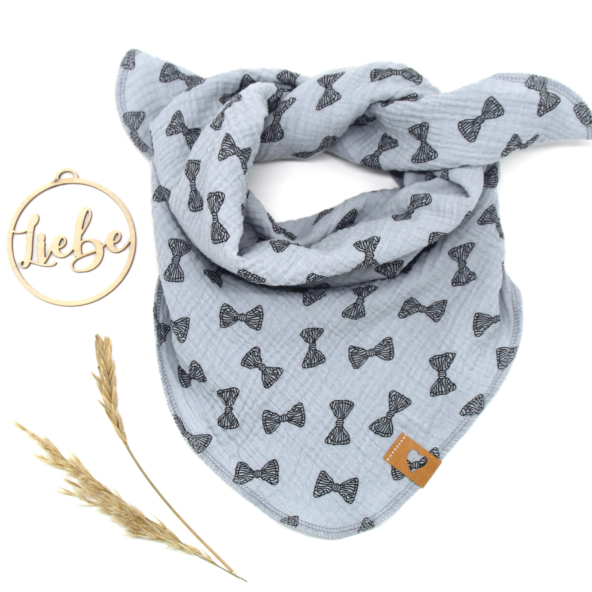 Musselintuch für Kinder „Schleifen“